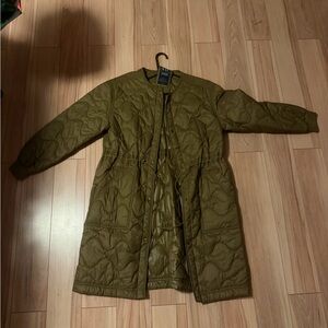 GAP Olive Green Quilted Puffer Jacket